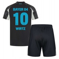 Billiga Bayer Leverkusen Florian Wirtz #10 Barnkläder Tredje fotbollskläder till baby 2024-25 Kortärmad (+ Korta byxor)